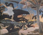 Henri Rousseau War It Passes,Terrifying,Leaving Despair,Tears,and Ruin Everywhere Sweden oil painting artist